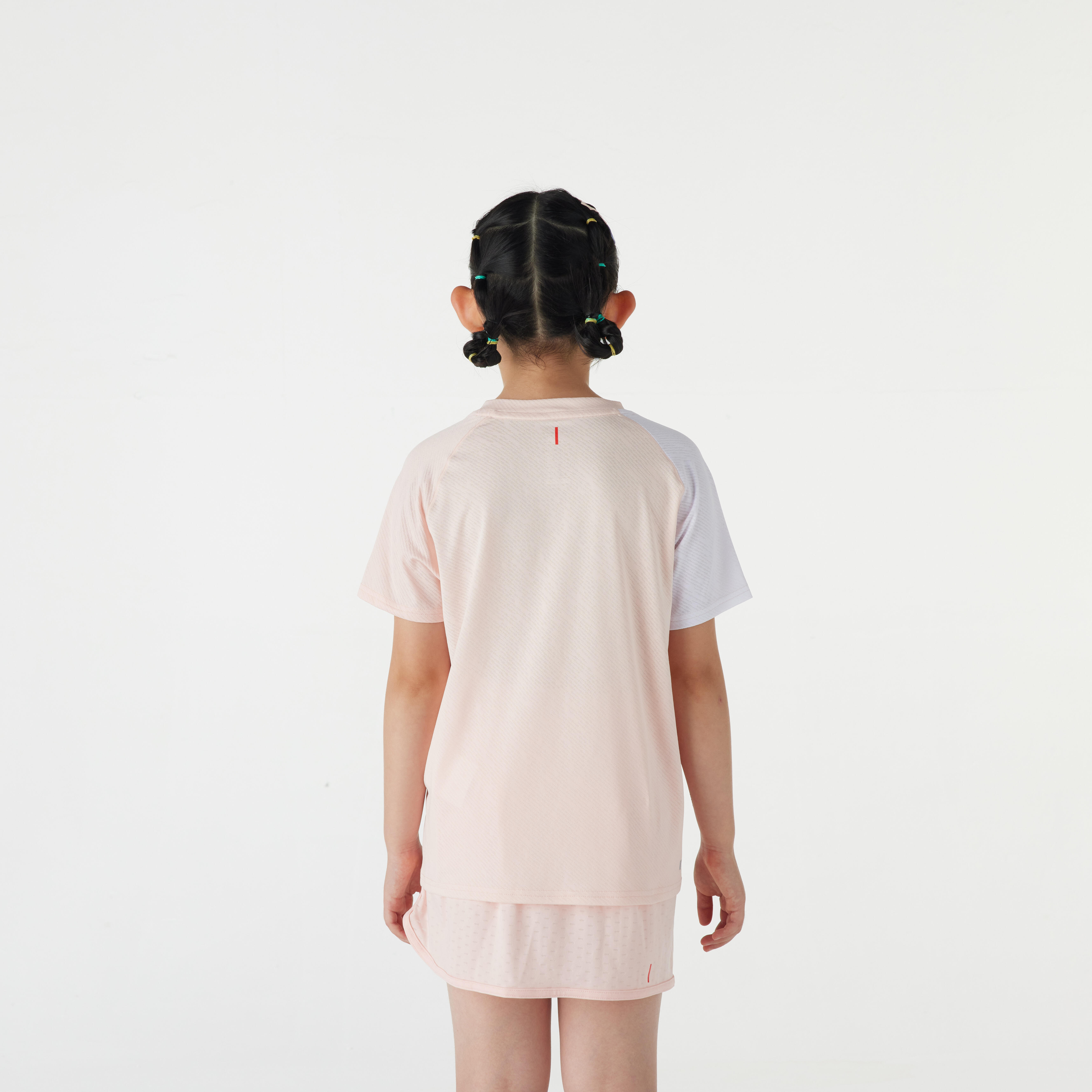 LITE Badminton T-shirt 560 Junior Pink White