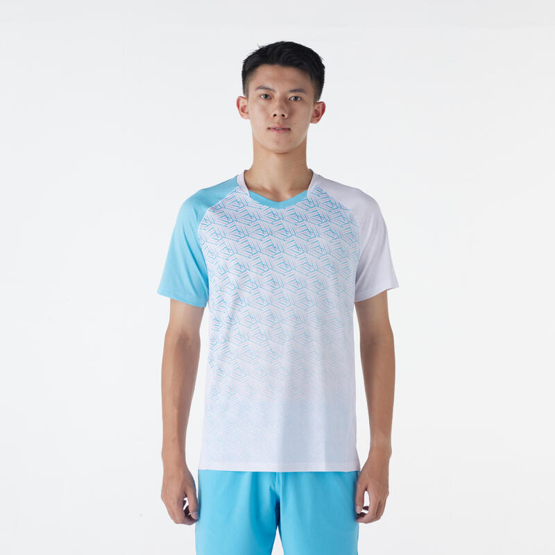 LITE Badminton T-shirt 560 Men Aqua White