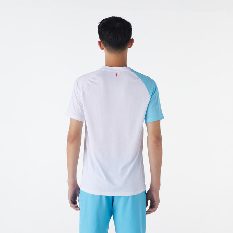 LITE Badminton T-shirt 560 Men Aqua White