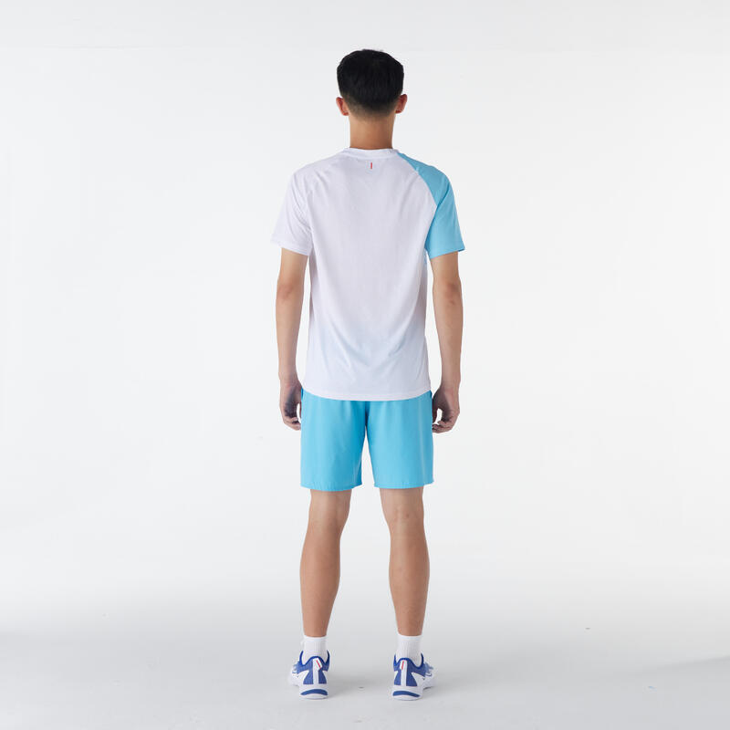 MEN BADMINTON SHORT LITE 560 AQUA