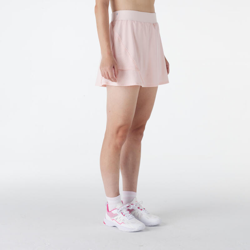 女款羽球短裙 560粉紅色