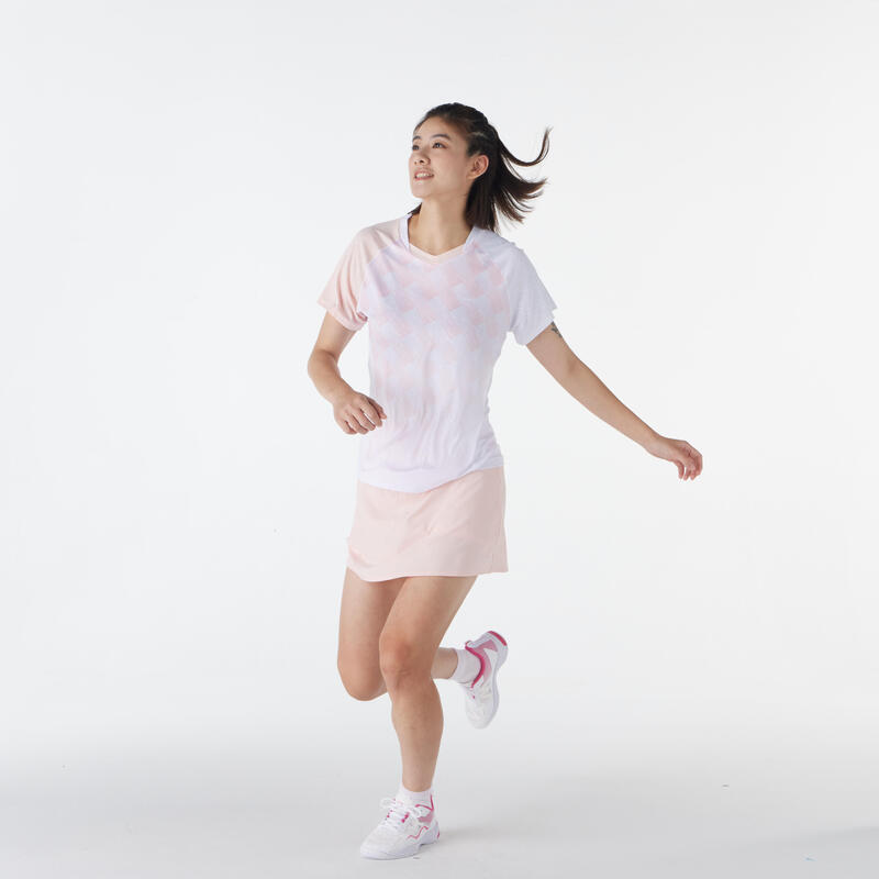 LITE Badminton T-shirt 560 Women White Pink