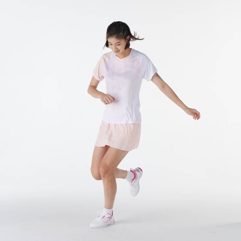 WOMEN BADMINTON SKIRT 560 PINK