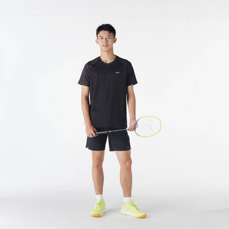 Kaos Badminton Pria Lite T-shirt 560 - Hitam