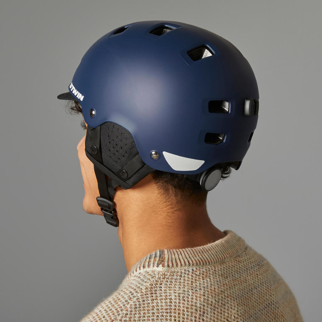 CASCO BICICLETA URBANA BOL 500 AZUL OSCURO