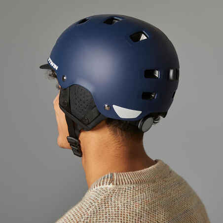 500 City Cycling Bowl Helmet - Dark Blue