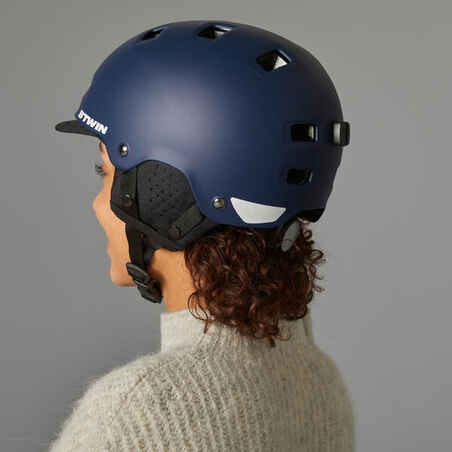 500 City Cycling Bowl Helmet - Dark Blue