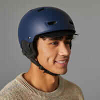 500 City Cycling Bowl Helmet - Dark Blue