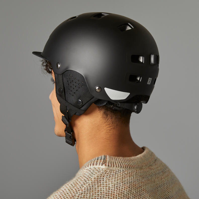 CAPACETE PARA BICICLETA DE CIDADE 500 PRETO