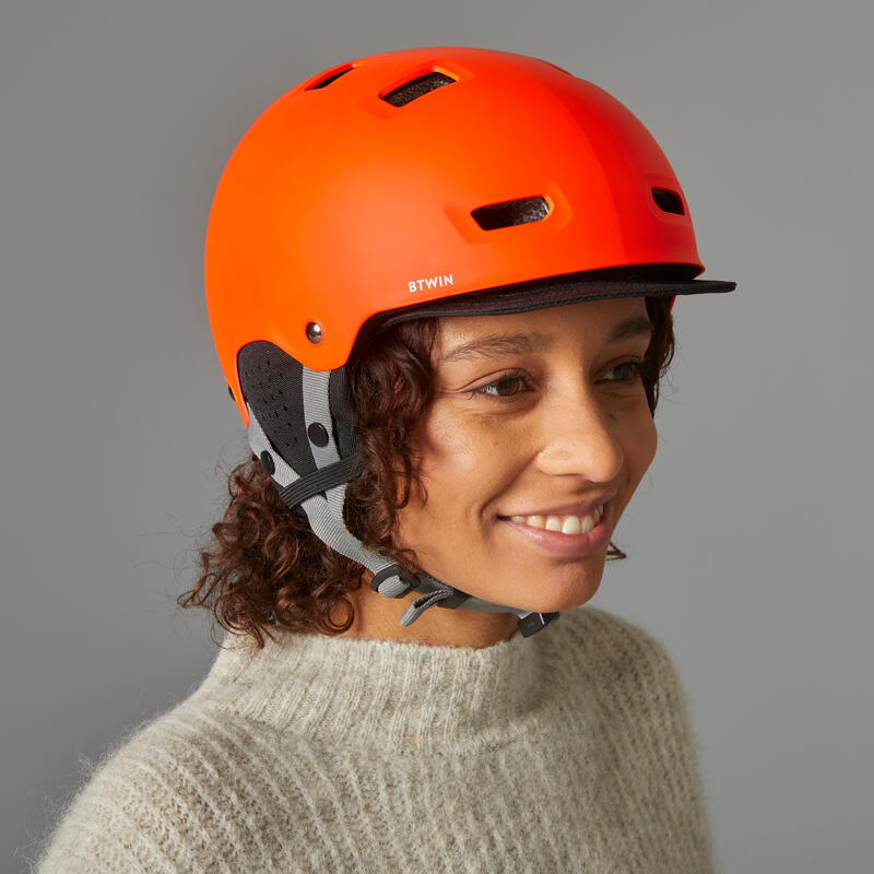 CASQUE BOL VELO VILLE 500 ORANGE FLUO