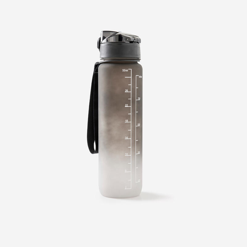 GOURDE DE FITNESS MOTIVATION 1 LITRE - NOIR BLANC