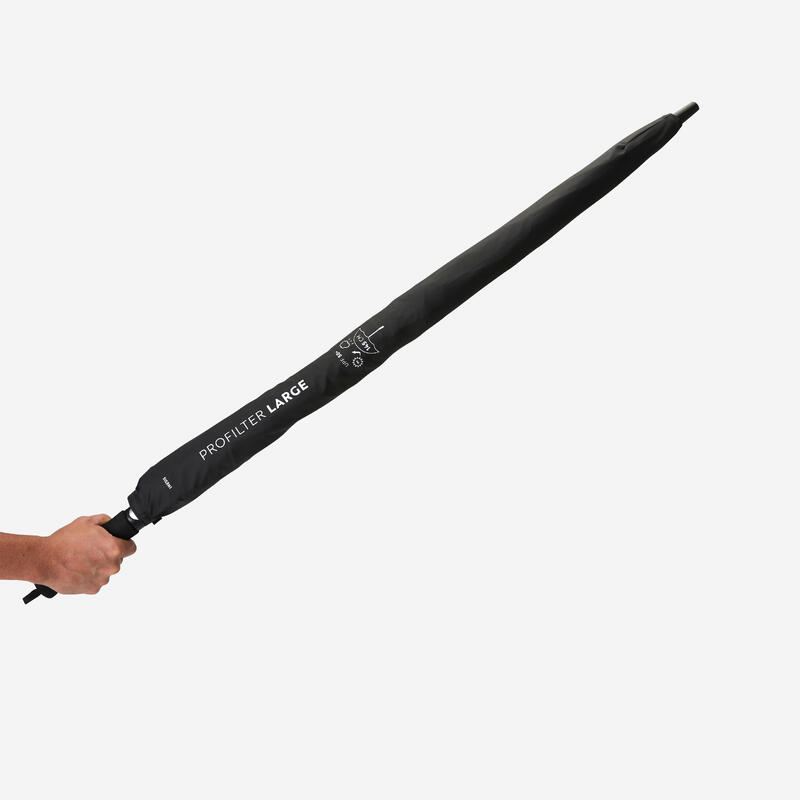 GOLF UMBRELLA LARGE ECO-DESIGNED - INESIS PROFILTER BLACK
