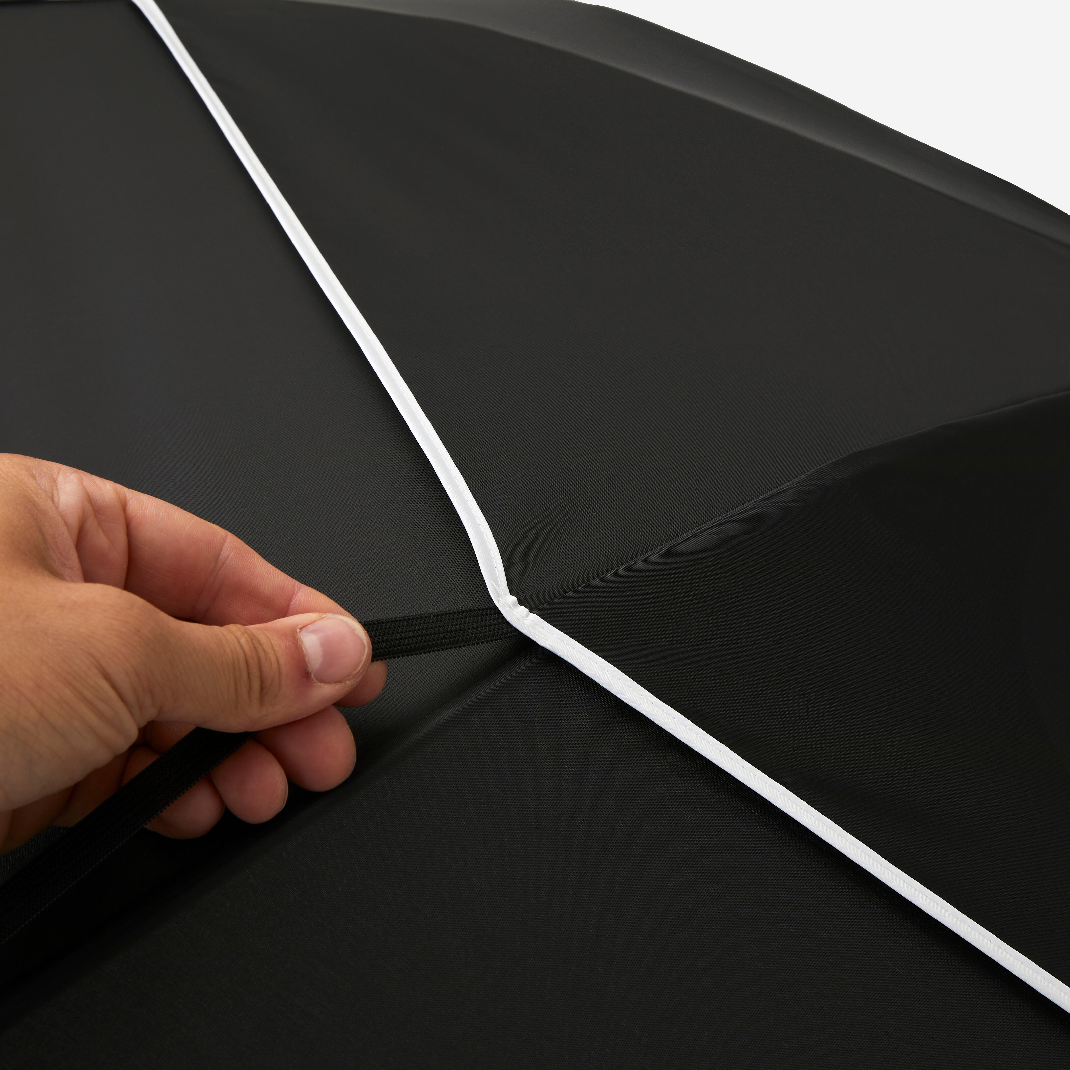 Waterproof Umbrella Large 145cm Coverage UV Protection Auto Open - Black