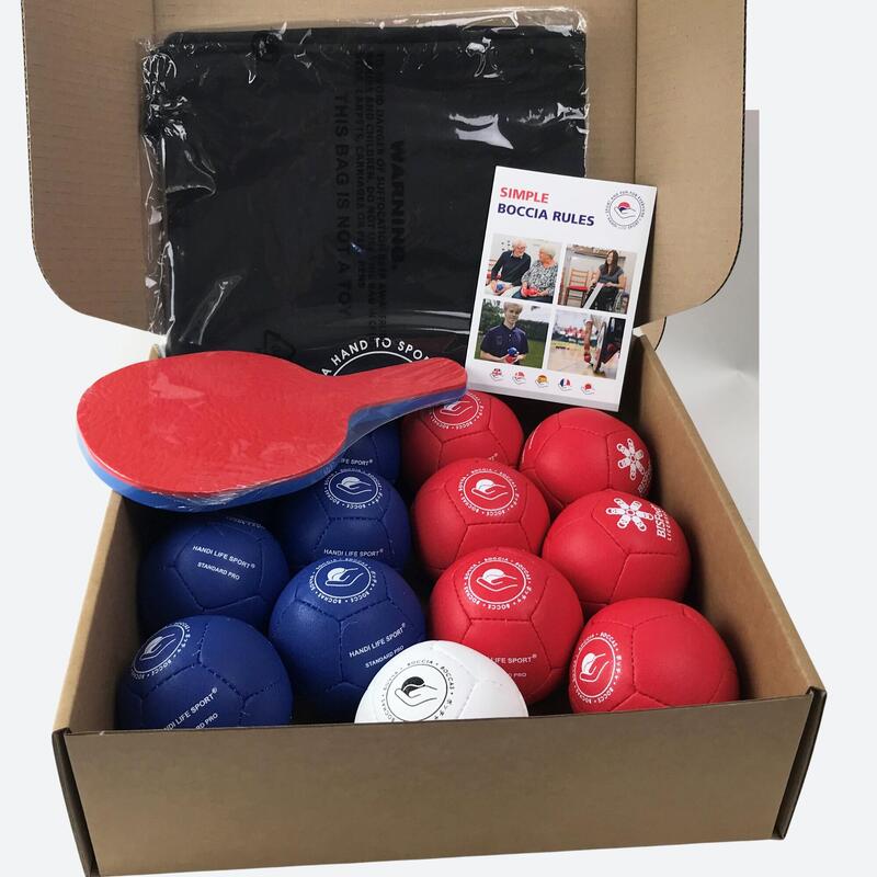 Coffret de 6 boules souples pour surfaces dures indoor ou outdoor