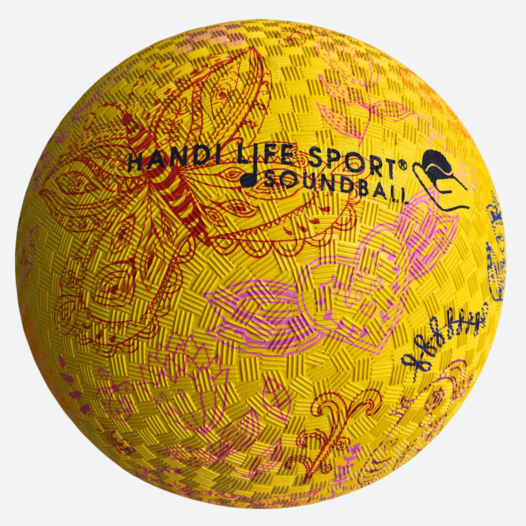 HANDILIFE Zvuková lopta Butterfly na futbal pre nevidiacich - Veľkosť: 5 · záber 6