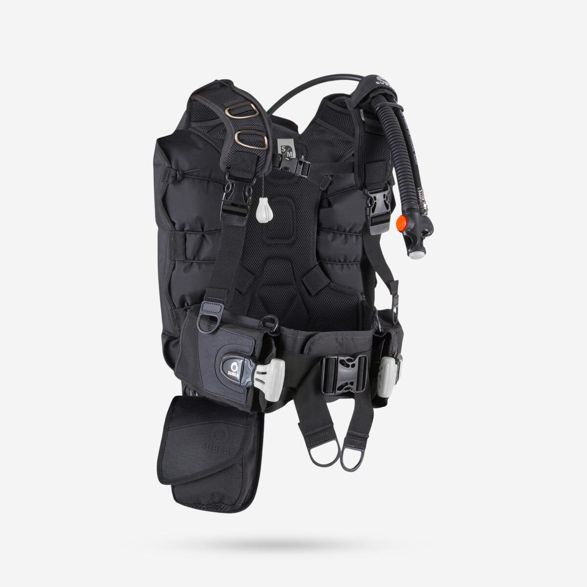 Gilet stabilisateur de plongée sous-marine SCD 500 B Noir Gris