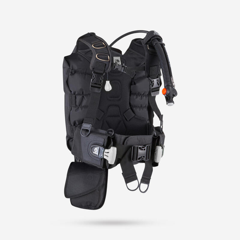 Tauchjacket SCD 500 B Schwarz Grau