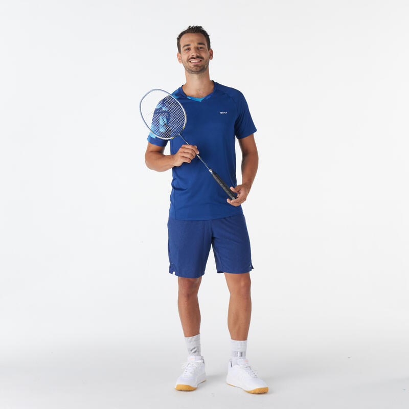 T-shirt badminton uomo LITE 560 blu-azzurro