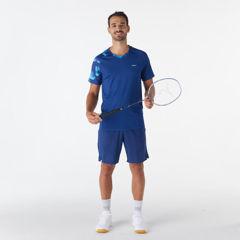 T-shirt de Badminton 560 Homem Azul marinho Aqua