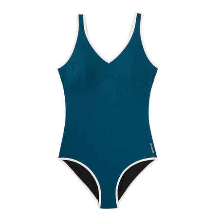 Vientisas moteriškas maudymosi kostiumėlis „Virginia“, tamsiai mėlynas