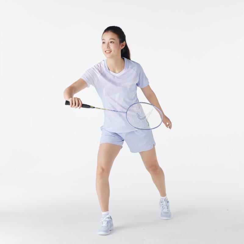 WOMEN BADMINTON SHORT 560 BLUE GREY