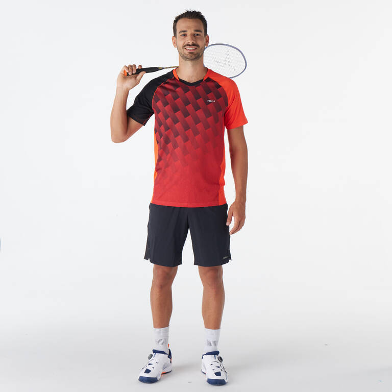 LITE Badminton T-shirt 560 Men Red Black