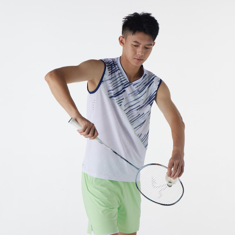 MEN BADMINTON T-SHIRT PERFORM 990 WHITE