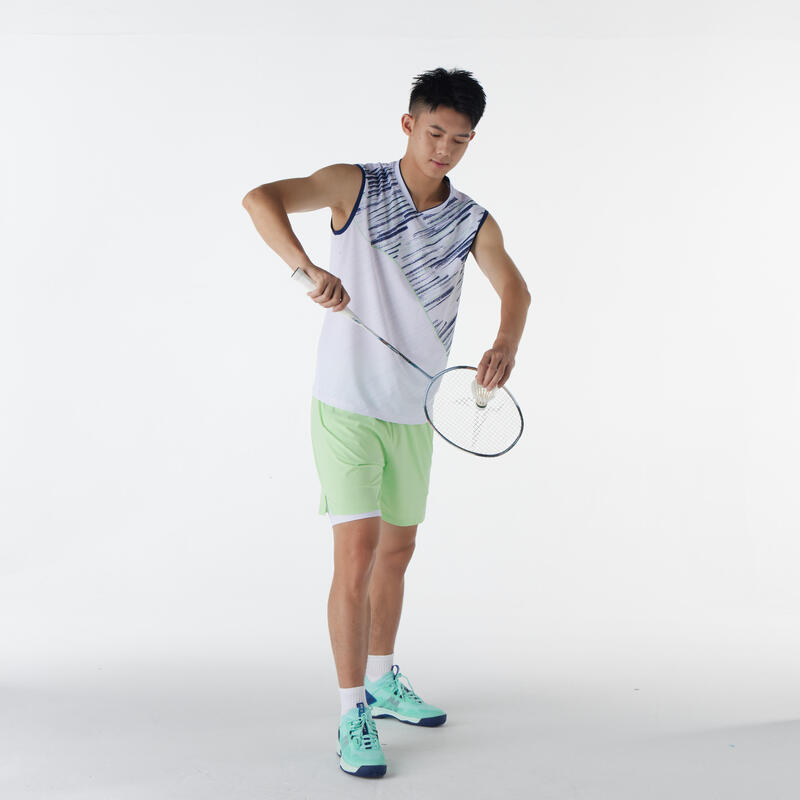 MEN BADMINTON SHORT PERFORM 990 LIGHT JADE