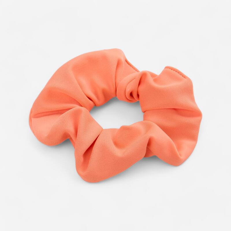 Scrunchie voor zwemmen meisjes koraalrood