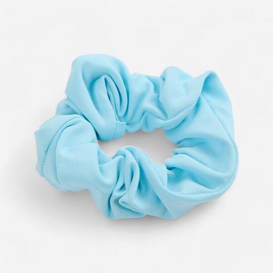 Chouchou de natation cheveux fille bleu