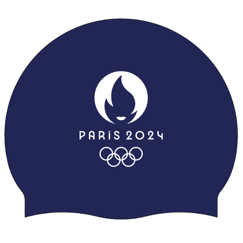 Bonnet de Bain Silicone bleu PARIS 2024