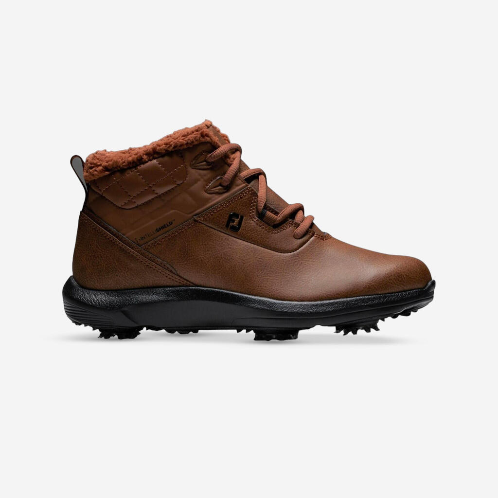 Rjavi ženski zimski čevlji za golf FOOTJOY