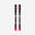 WOMEN’S DOWNHILL SKIS WITH BINDING - BOOST 500 - BLUE/PINK