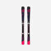 WOMEN’S DOWNHILL SKIS WITH BINDING - BOOST 500 - BLUE/PINK