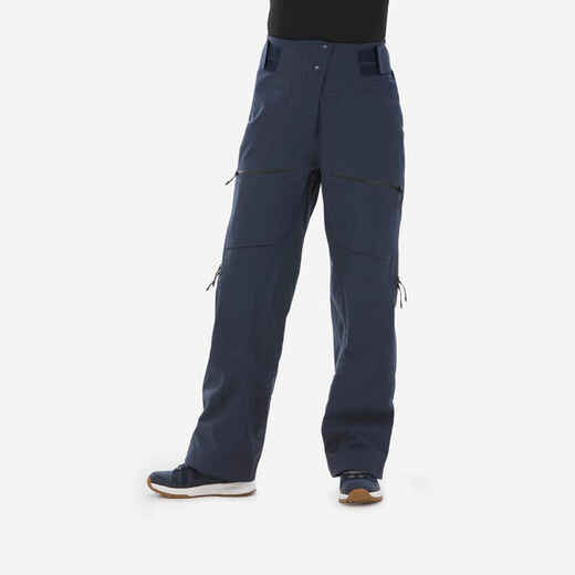 
      Women’s Warm and Waterproof Ski Trousers FR500 - Navy Blue
  