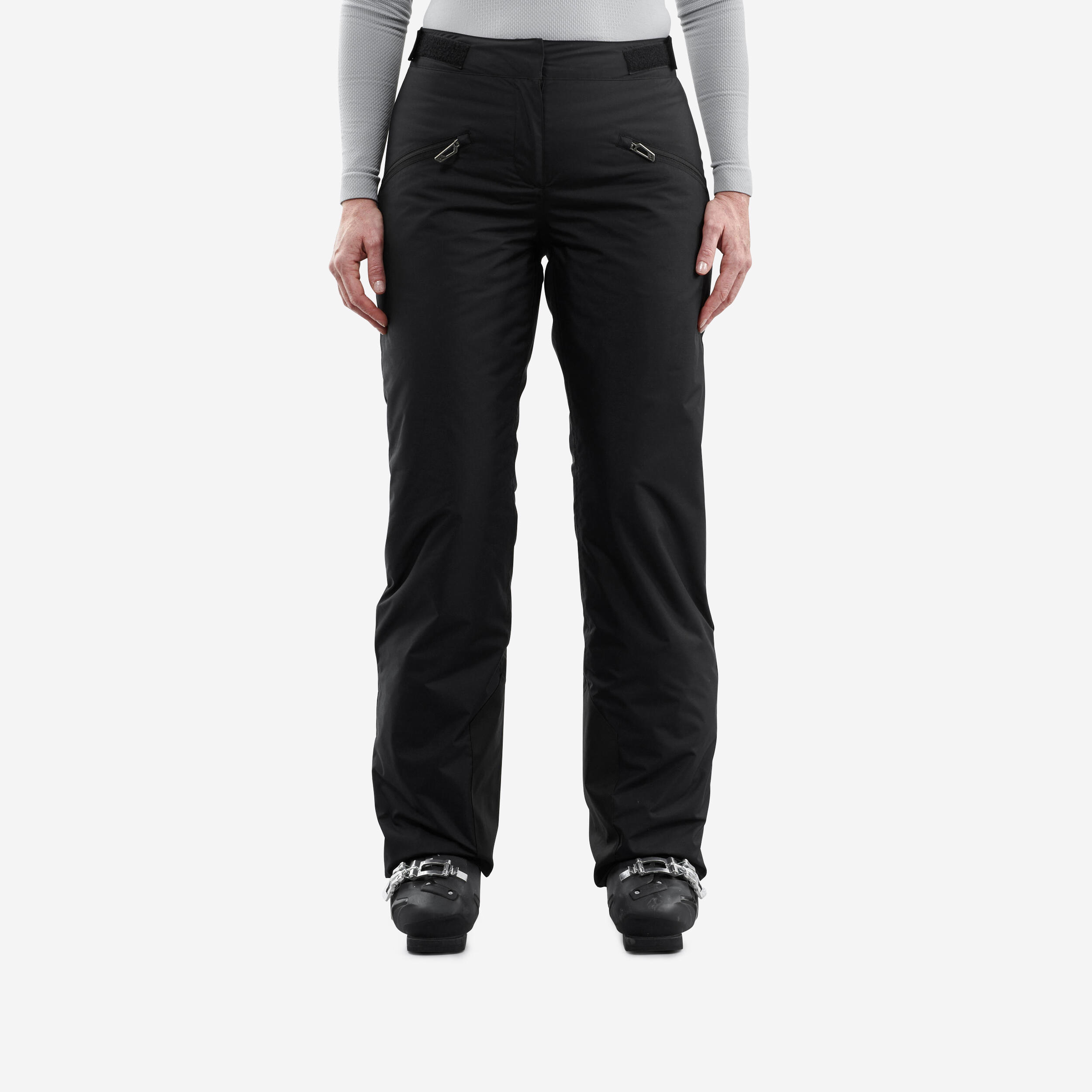 WOMEN'S WARM SKI PANTS - 180 BLACK