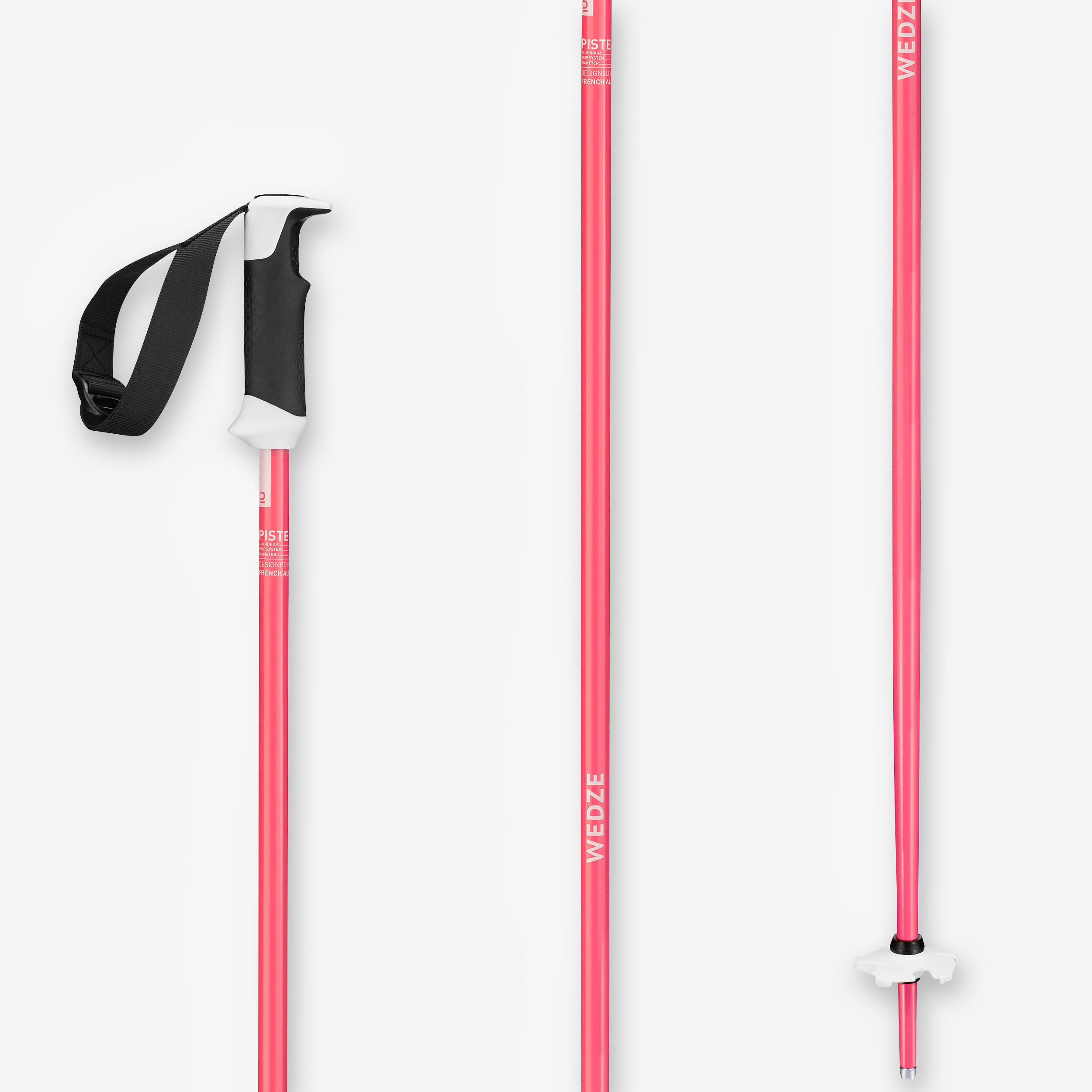 ALPINE SKI POLES - BOOST 500 SAFETY - FLUO PINK