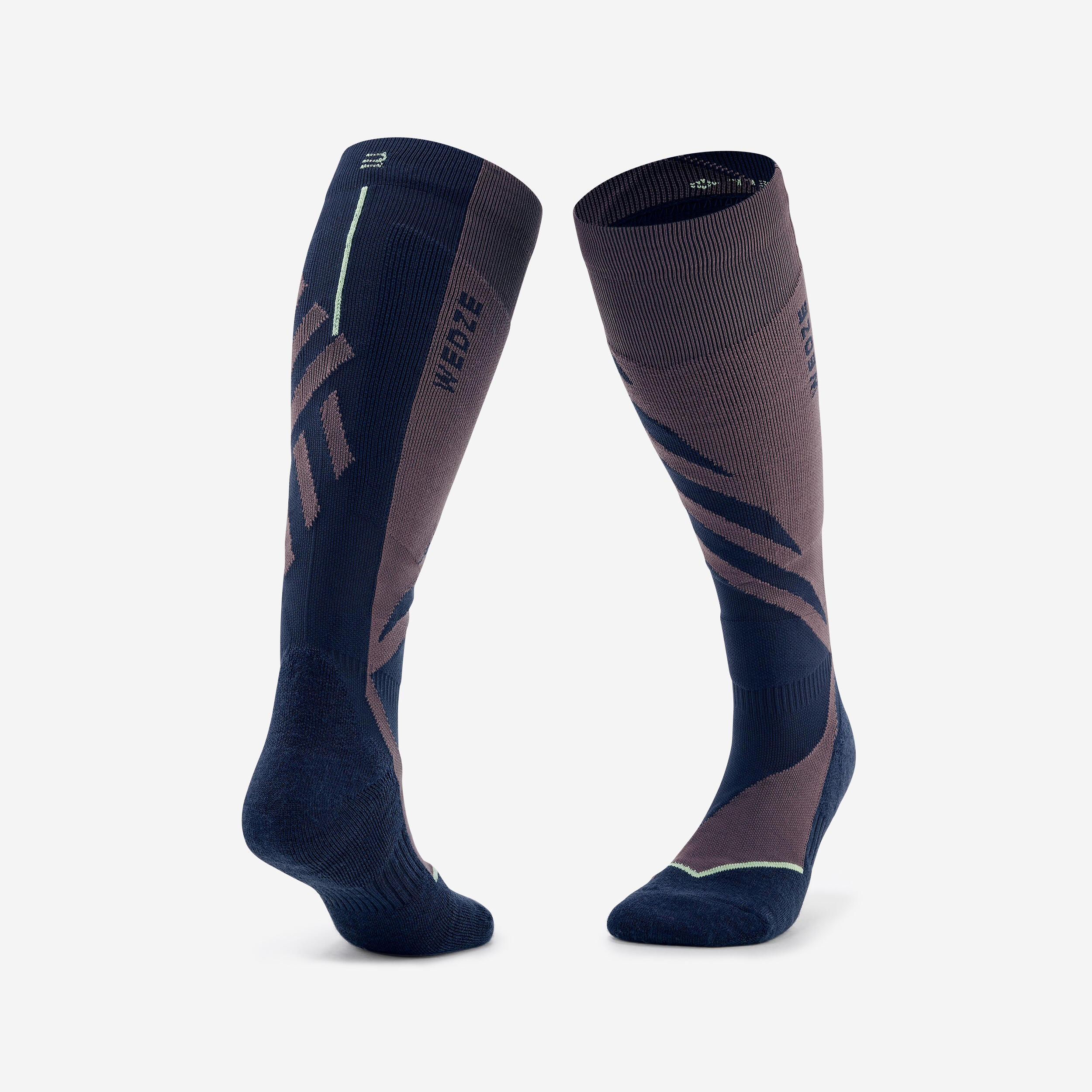 WEDZE Calze termiche sci adulto 500 blu