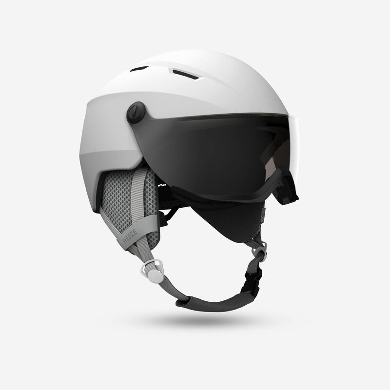 CASCO SCI ADULTO CON VISIERA 350 BIANCO WEDZE