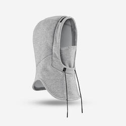 CAGOULE DE SKI SUR CASQUE ADULTE MOLLETON - GRIS CLAIR