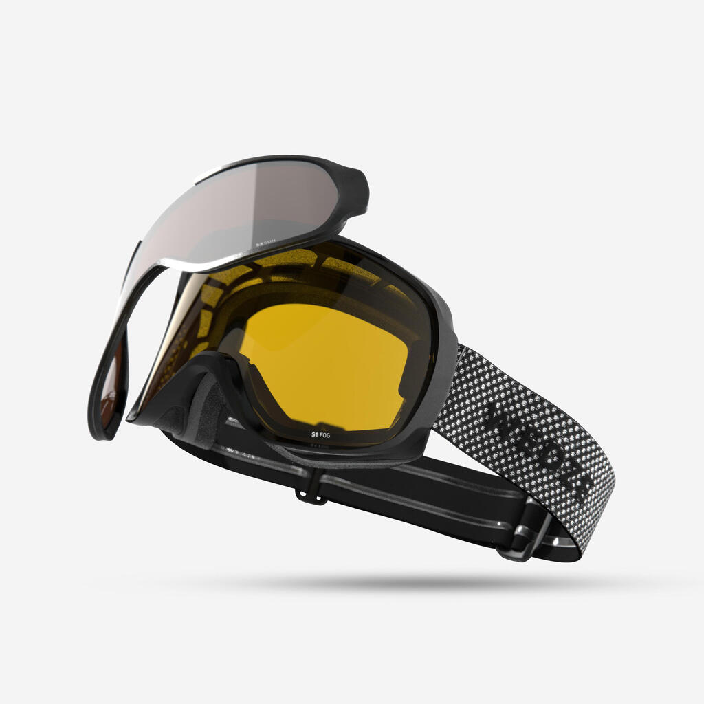 Skibrille Snowboardbrille Erwachsene/Kinder Allwetter - G 500 I rosa