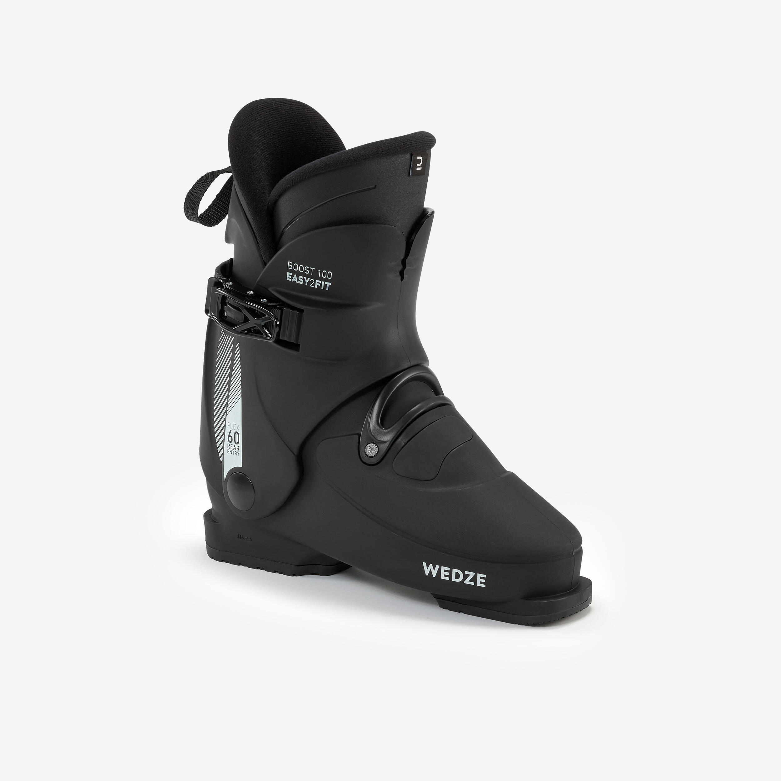 Men's Ski Boot - 100 Black - WEDZE
