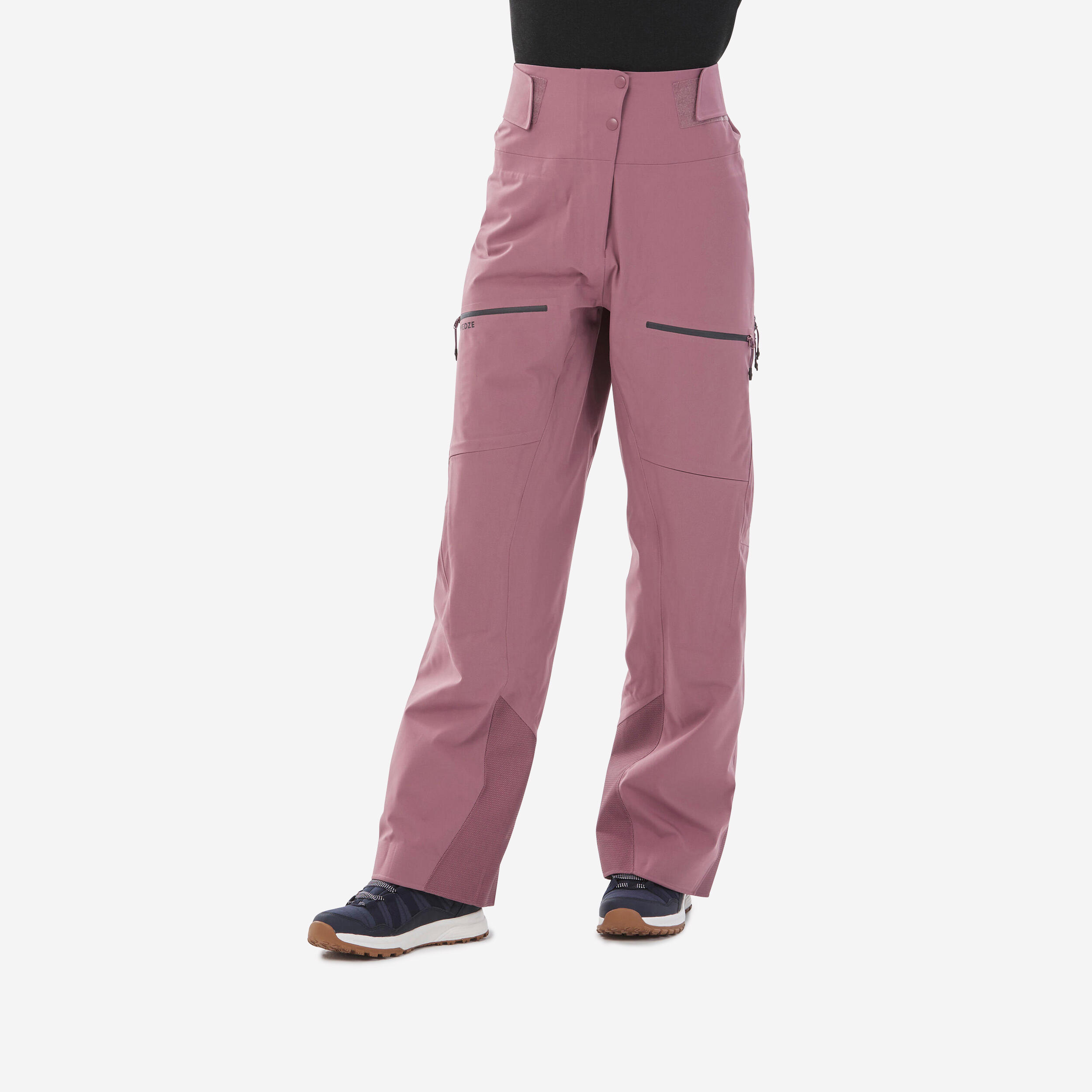 Pantalon Schi FR500 Roz Damă