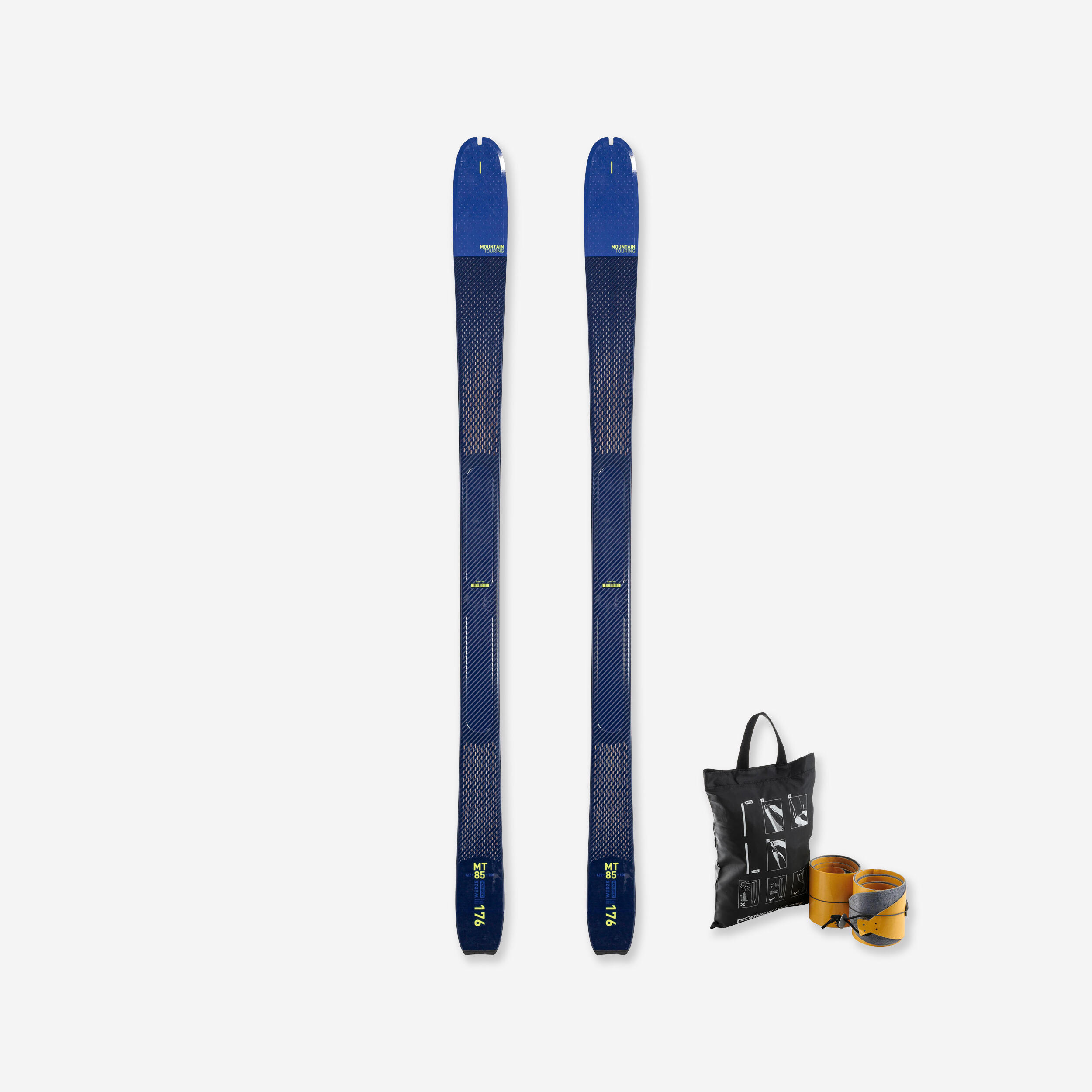 Wedze - Ski De Randonnée - Mt85 + Peaux - Skis - Ski Freeski Snowboard Luge - - 176 Cm - Decathlon