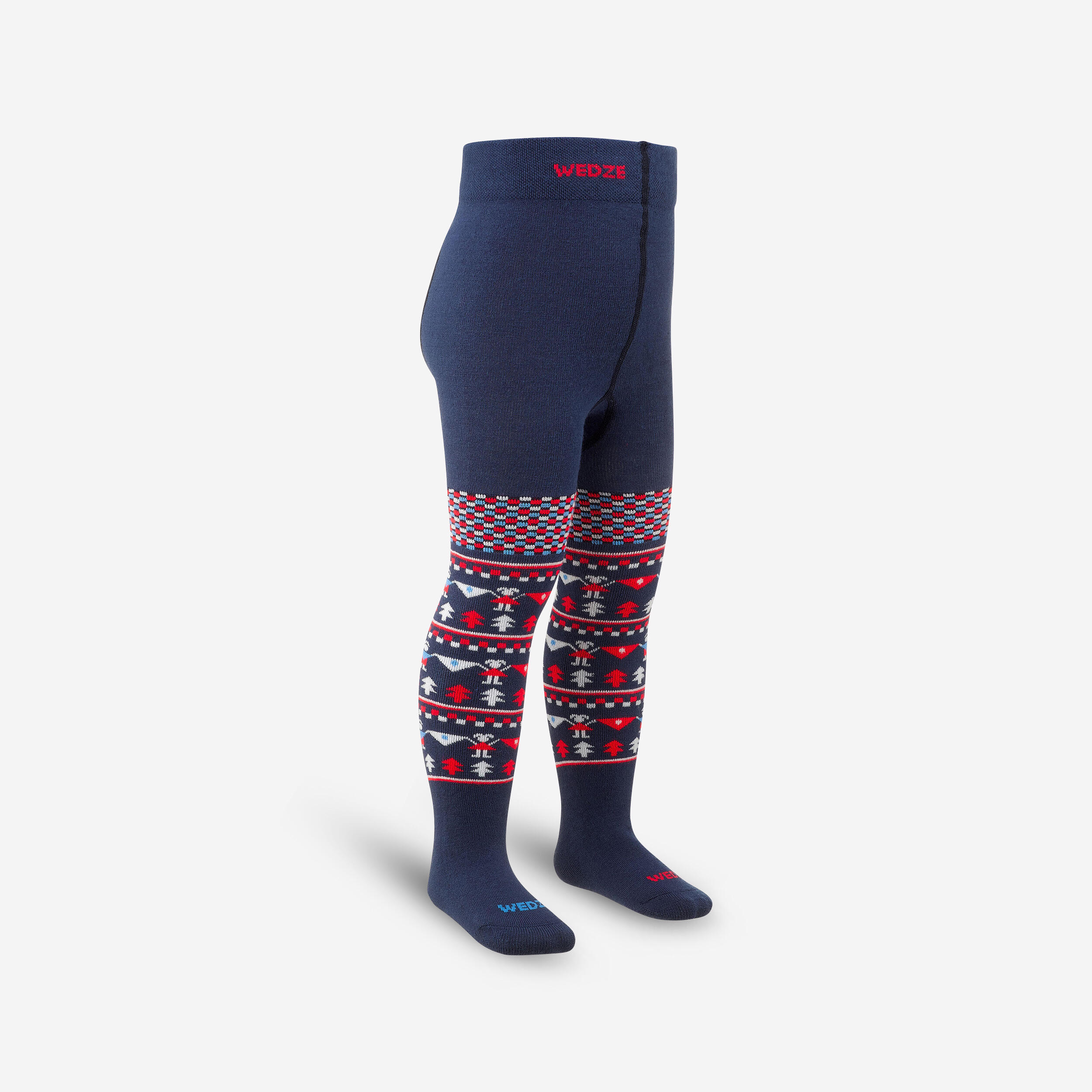 JUNIOR SKI TIGHTS-SOCKS - BLUE 1/5