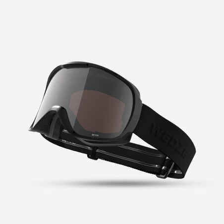 KIDS’ AND ADULT SKIING AND SNOWBOARDING GOGGLES GOOD WEATHER - G 500 S3 - BLACK