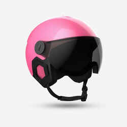 H-KID 550 CHILDREN'S SKI HELMET WITH VISOR GLITTER PINK