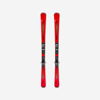 Men’s piste ski with bindings, Boost 500 - Red