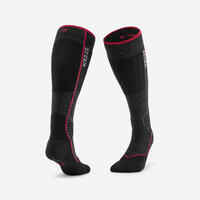 ADULT WOOLLEN SKI AND SNOWBOARD SOCKS -  900 WOOL -  BLACK