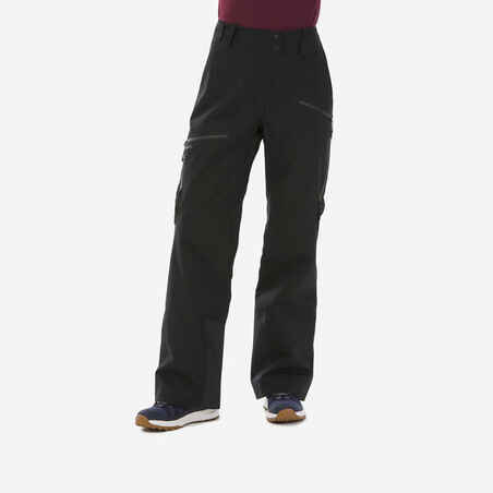 PANTALÓN DE ESQUÍ MUJER FR100 - NEGRO 